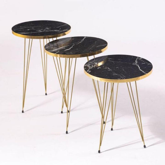 Black Nesting Table Set