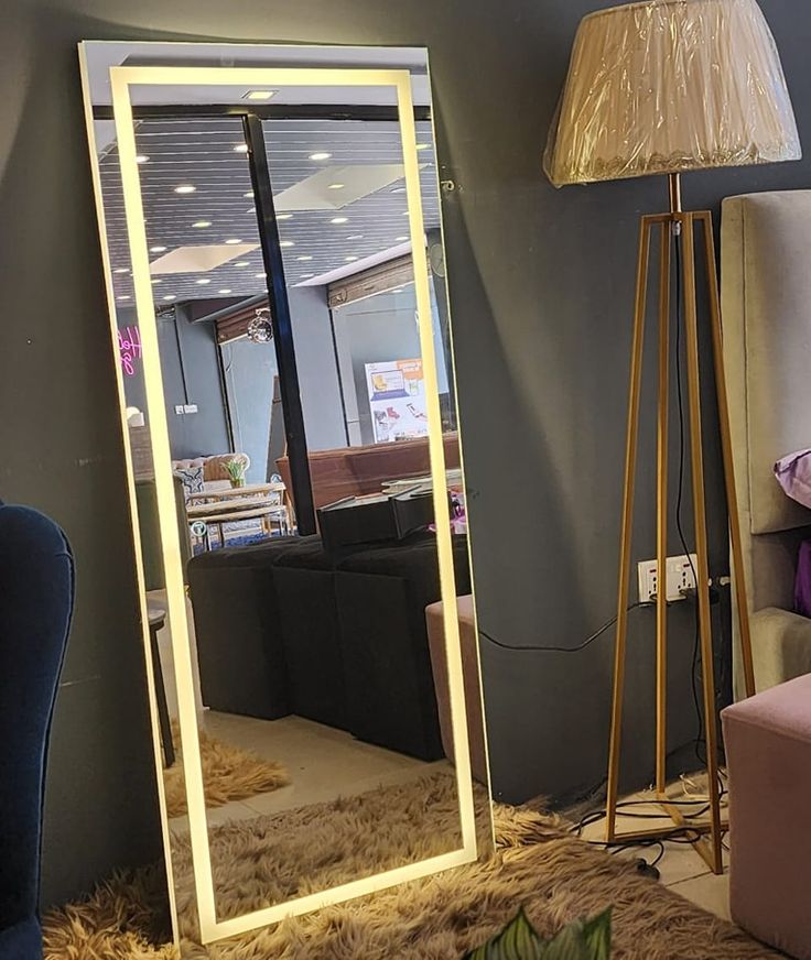 Glow Arch/Rectangle Floor Mirror