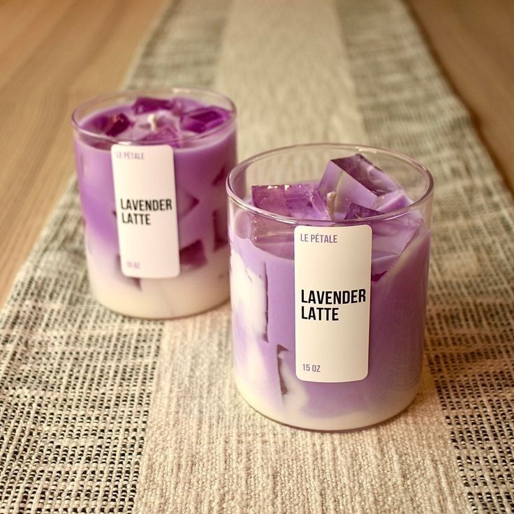 Lavender Latte Scented Candle