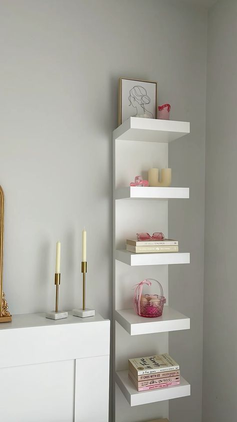 5-Tier White Corner Shelf